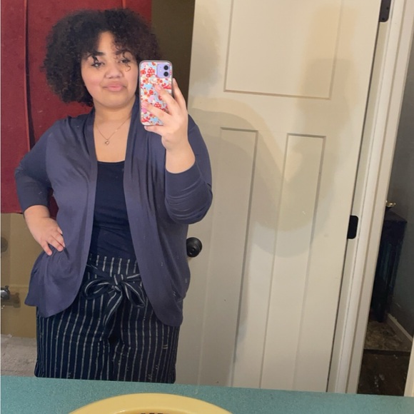 Maurices Pants - Brand: Maurices Color: Navy+ White striped Size: XL